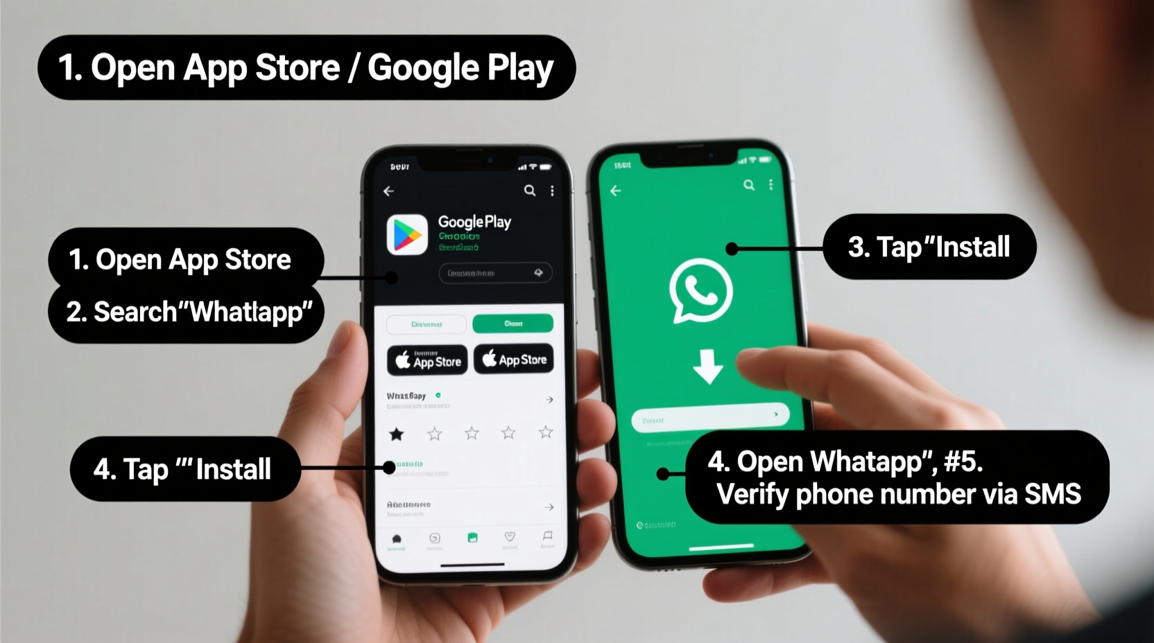 step by step guide how to easily install whatsapp on any cell phone