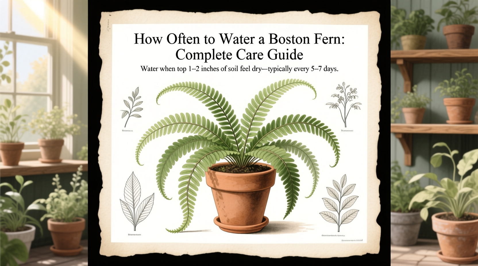 how often should you water a boston fern