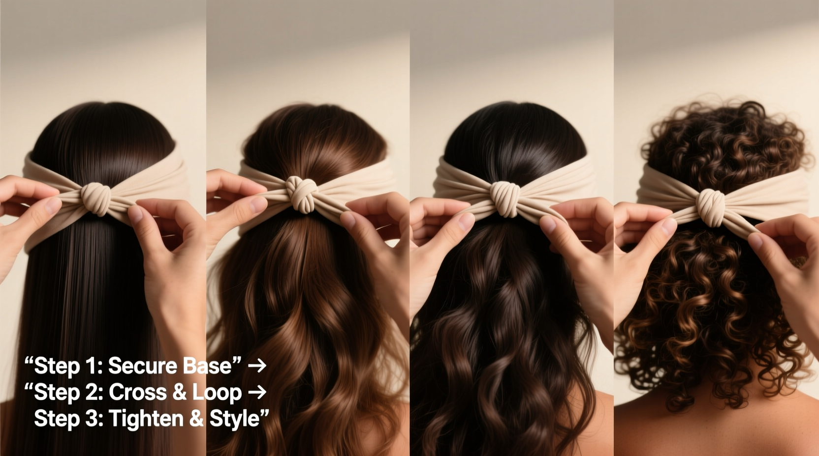 mastering the art of tying a knotted headband step by step styles for every hair type