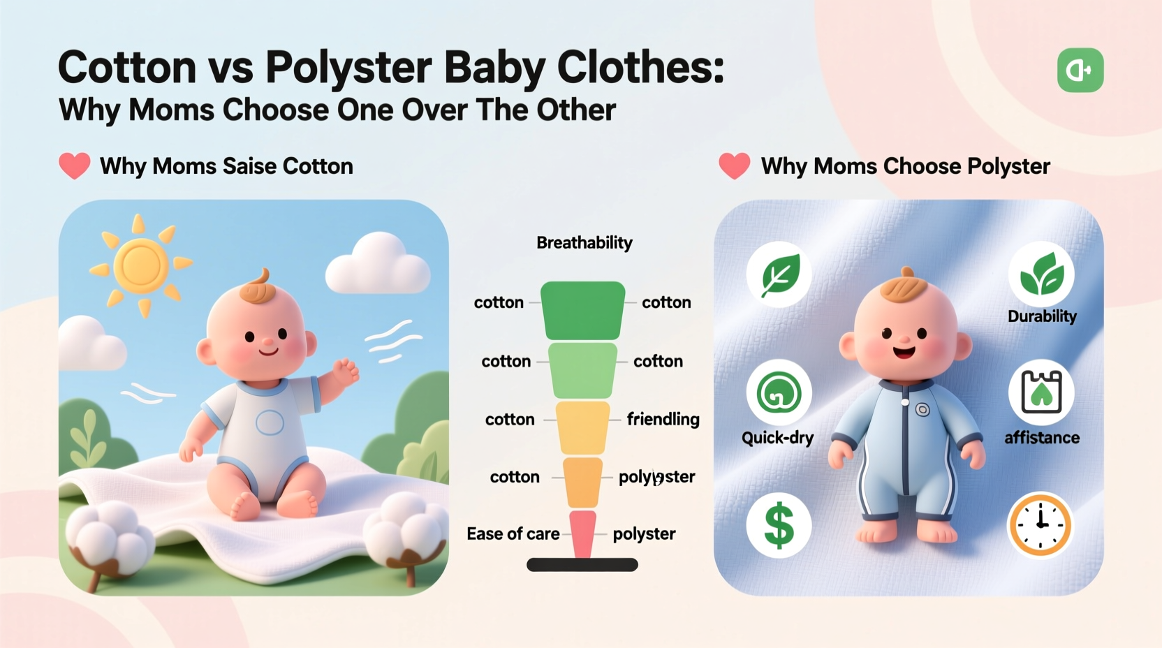 cotton vs polyester baby clothes why are moms obsessed with one over the other