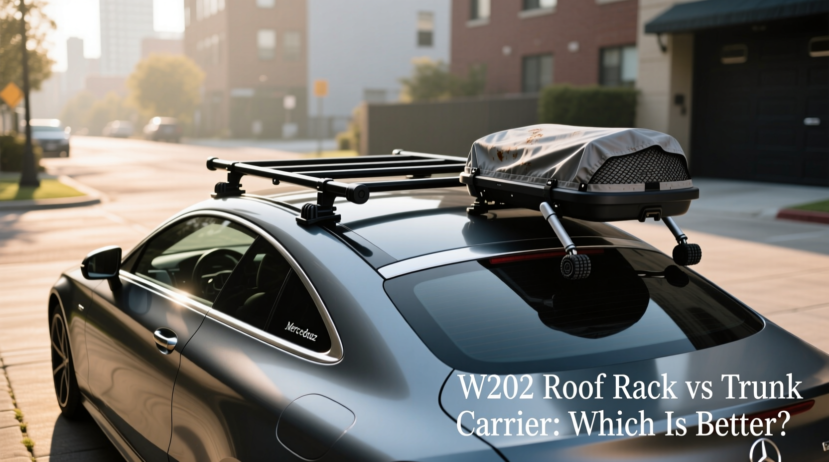 w204 roof rack vs trunk carrier