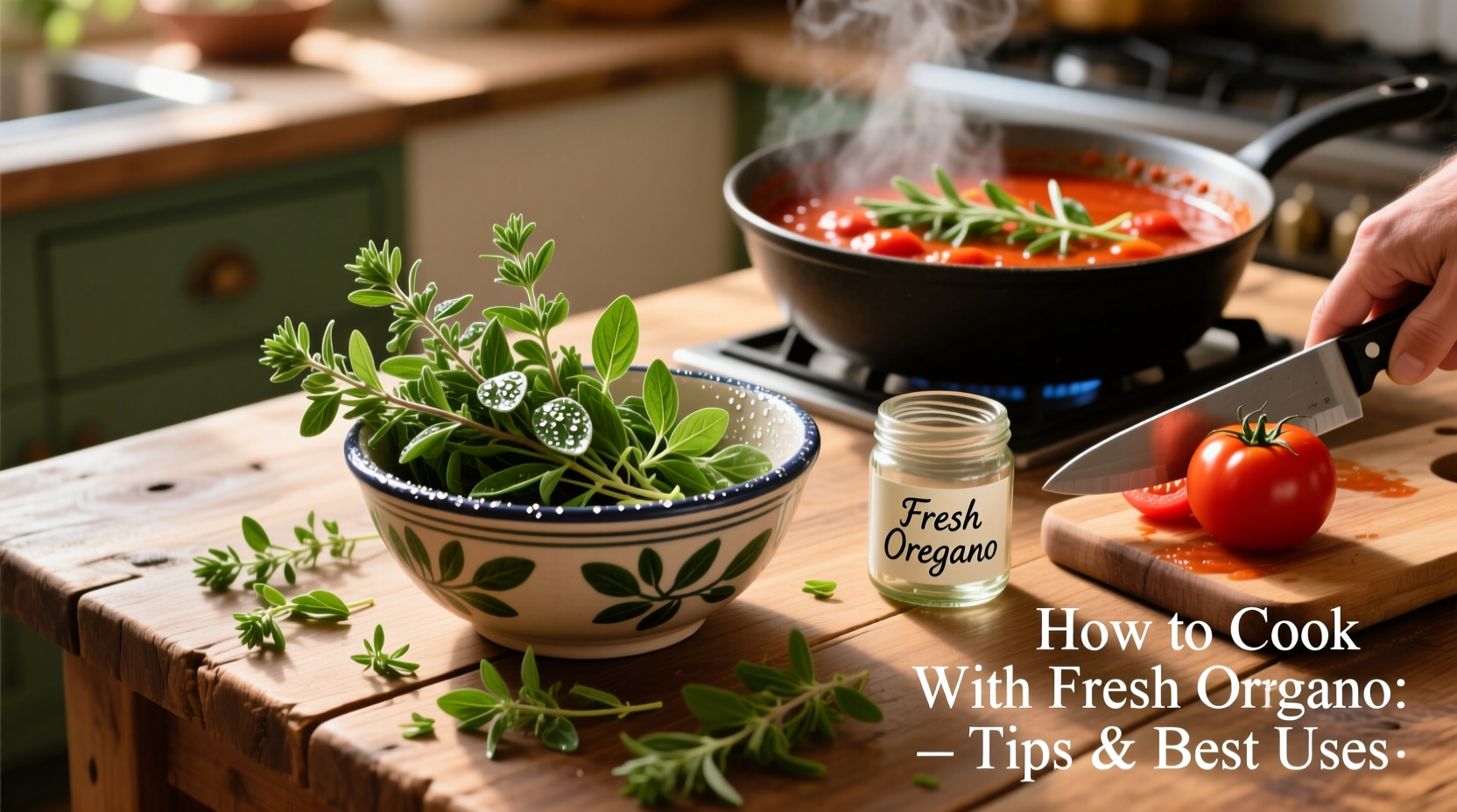 how do you cook with fresh oregano