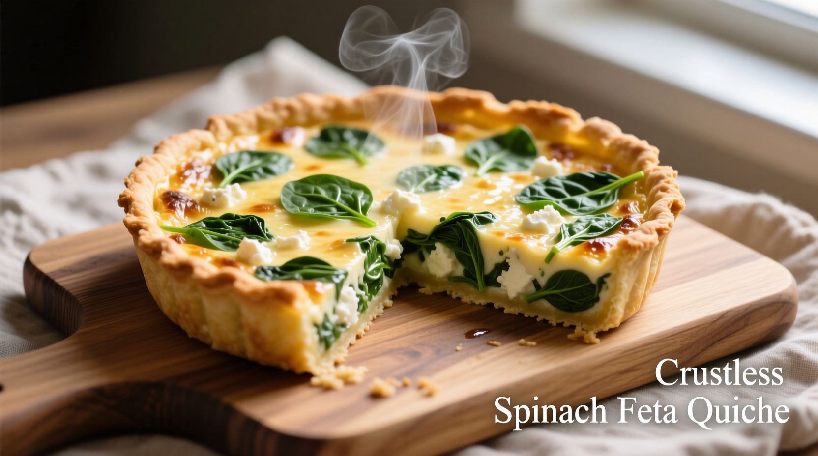 Crustless Spinach Feta Quiche: Healthy Recipe Guide