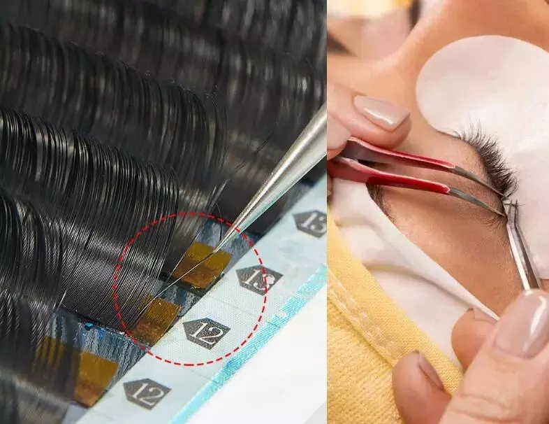 手工制作的个人经典睫毛扩展自有品牌专业人造貂皮睫毛 - buy eyelash