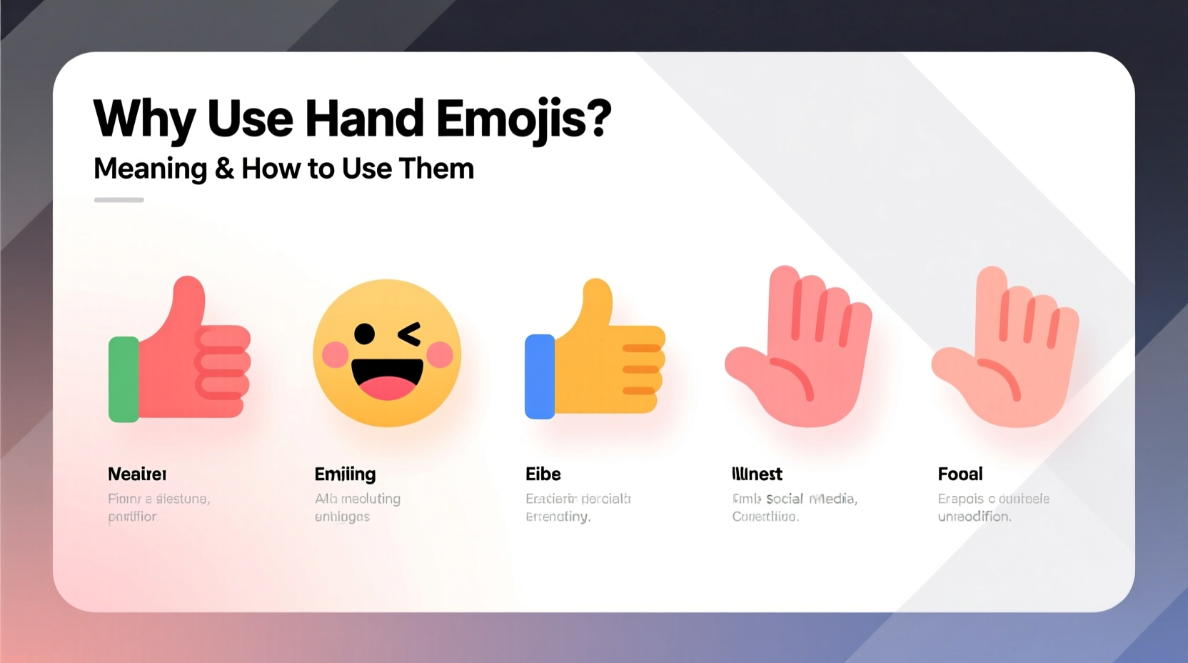 why use hand emojis meanings how to use them