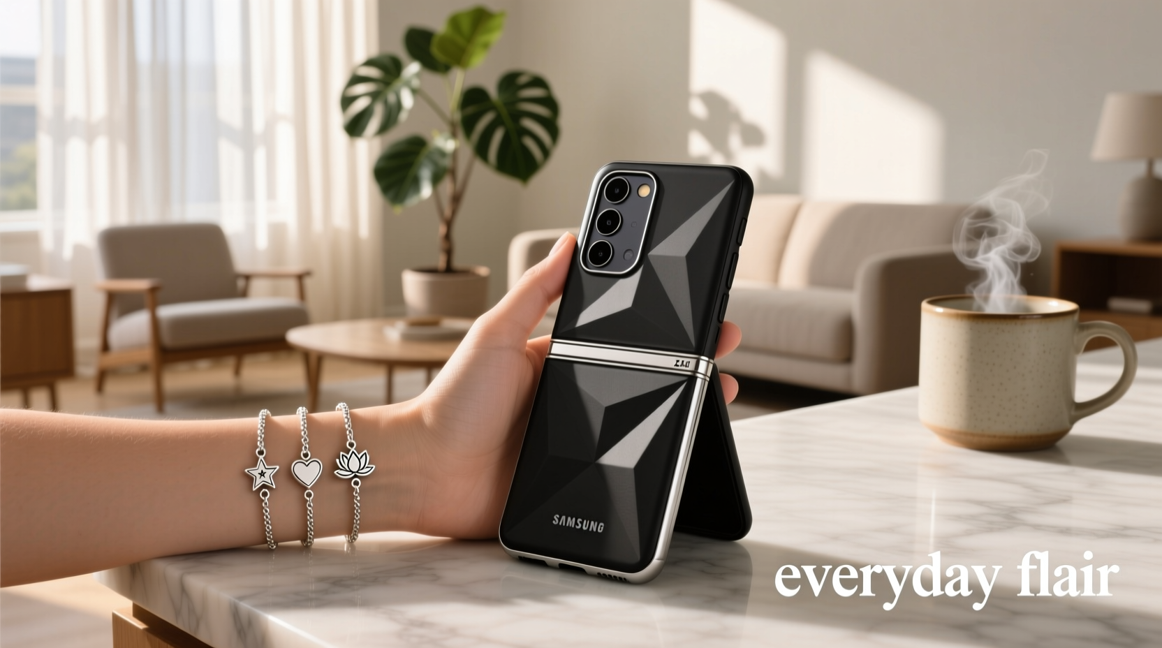 chic and practical styling your z flip phone case with bracelets for everyday flair