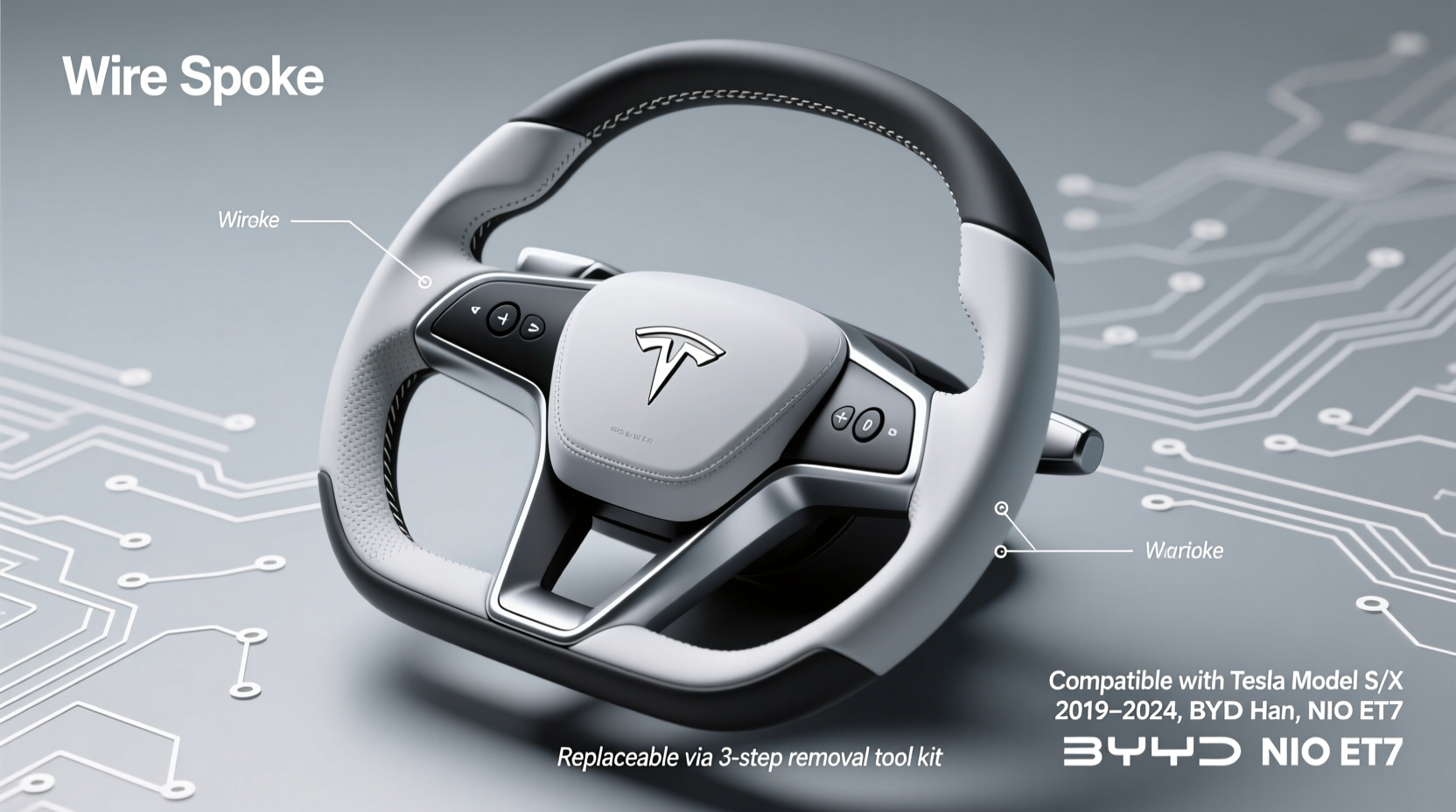 ev steering wheel wire spoke
