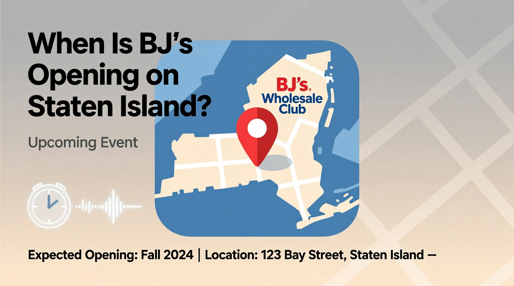 when is bjs opening on staten island