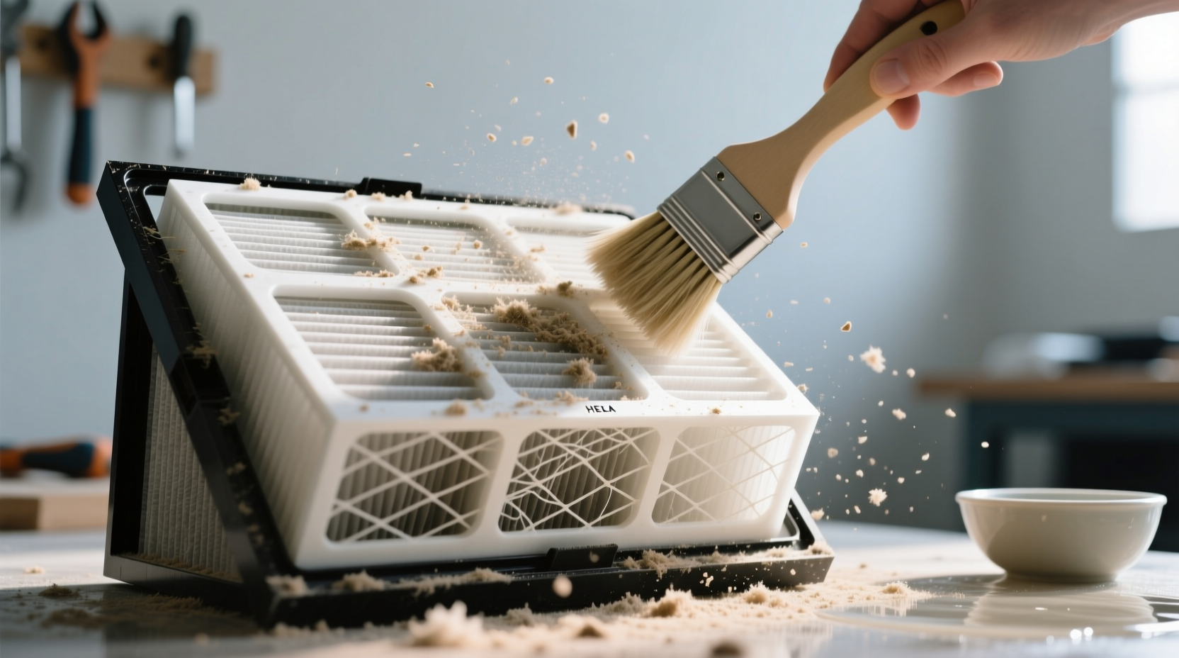 hepa air filter cleaning
