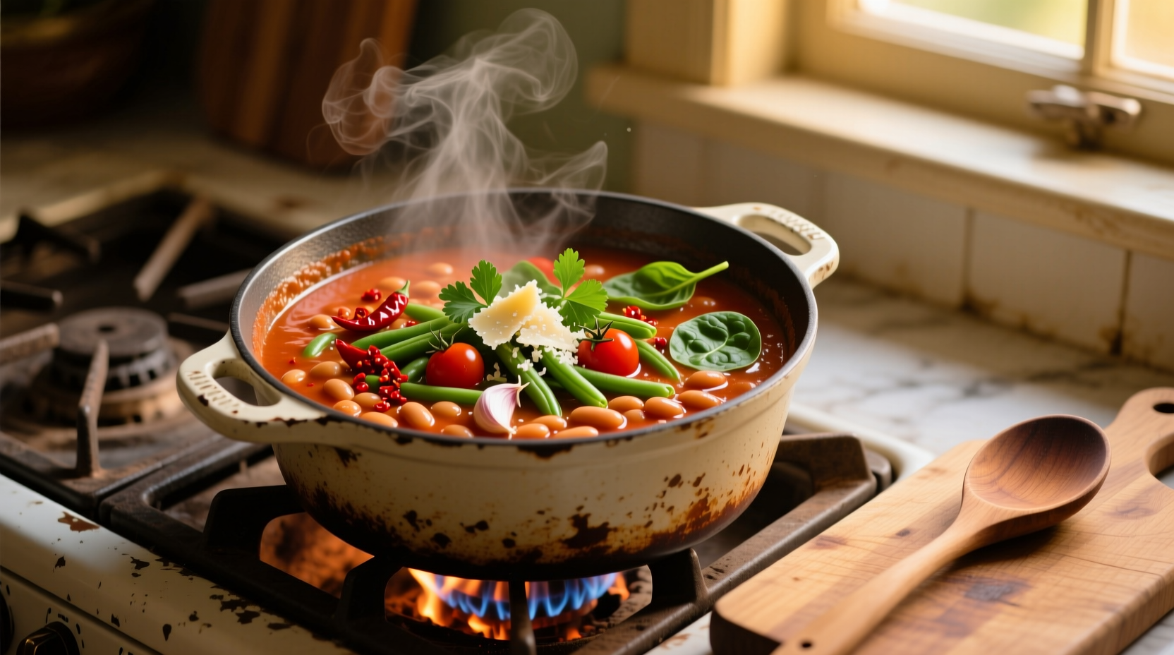 Creamy Spicy Tomato Beans and Greens Recipe Guide