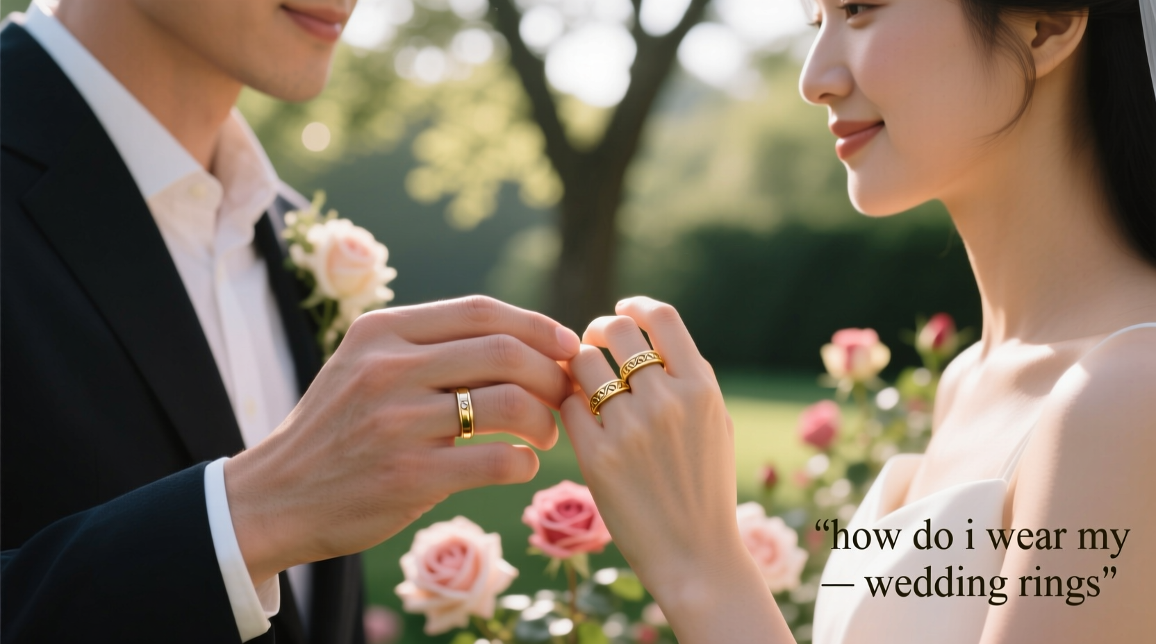 how do i wear my wedding rings