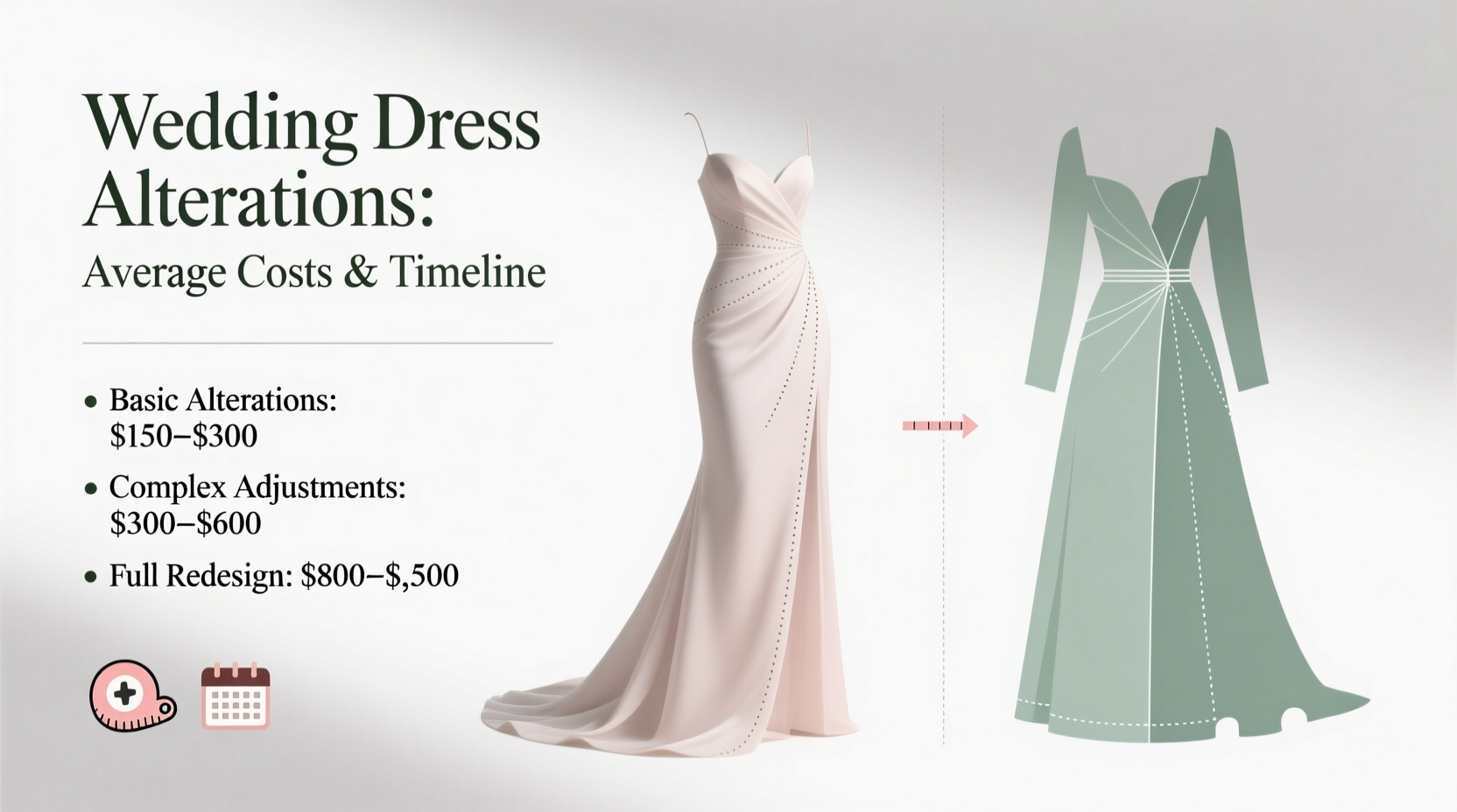 how much do wedding dress alterations cost