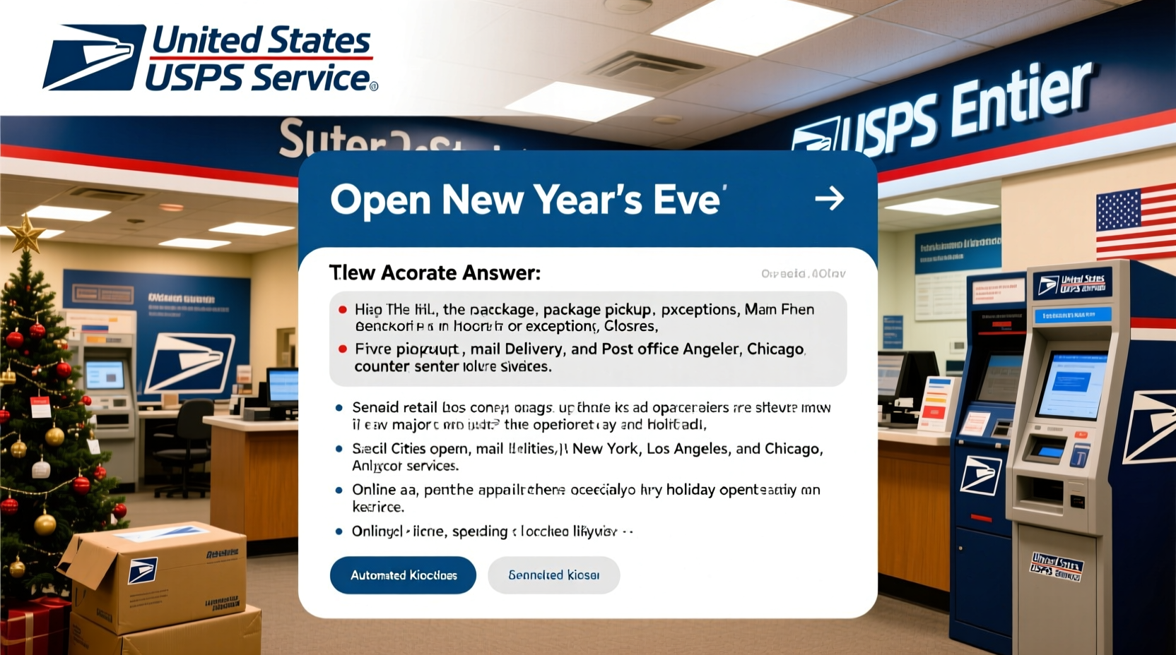 is the usps open on new years eve
