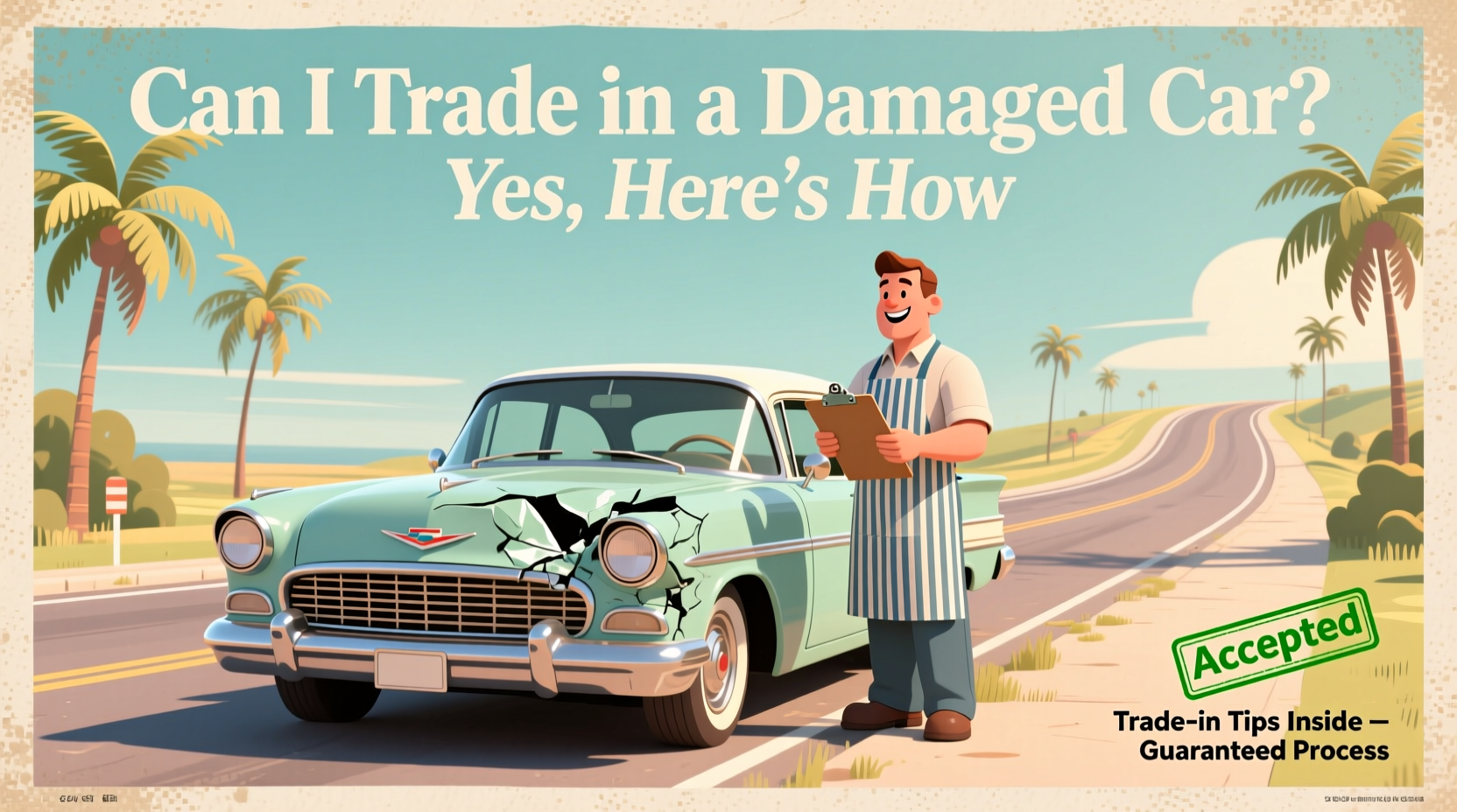 can i trade in a damaged car