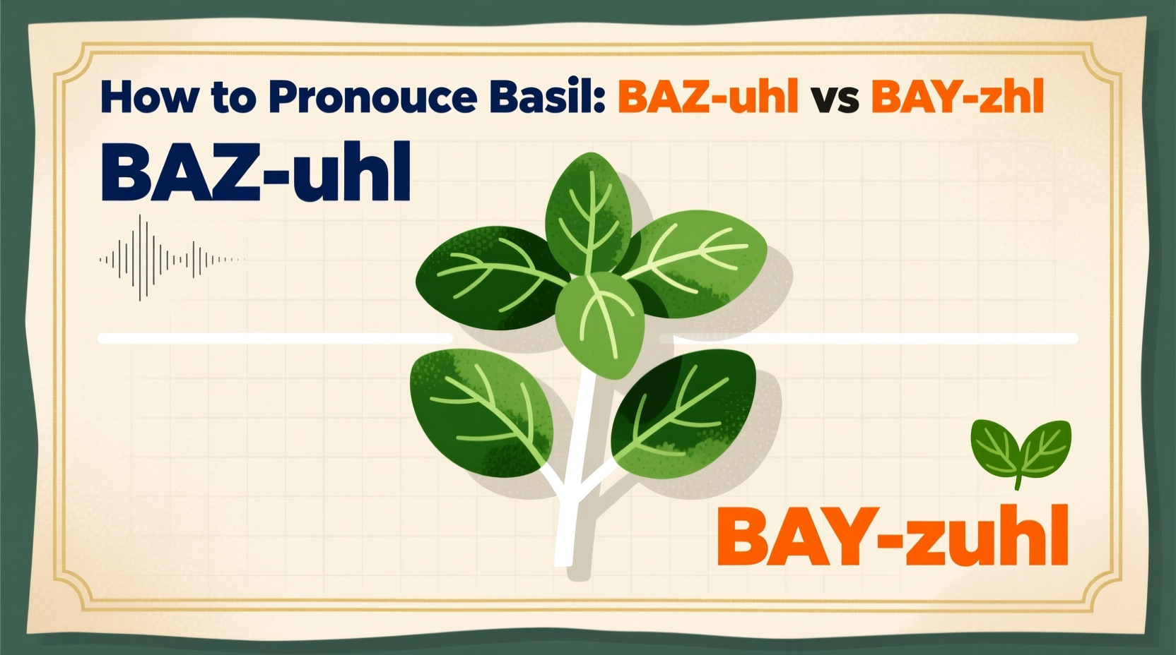 How to Pronounce Basil: BAZ-uhl vs BAY-zuhl