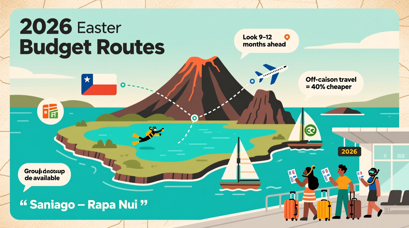 how to get to easter island cheap