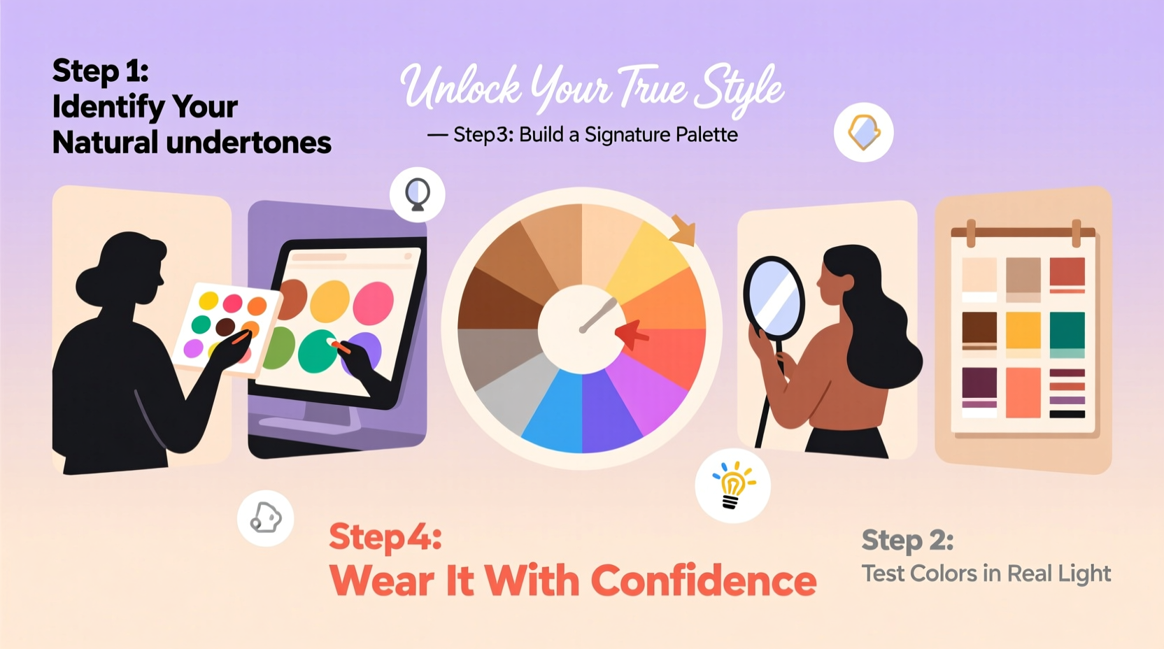 unlock your true style a step by step guide to finding your perfect color palette