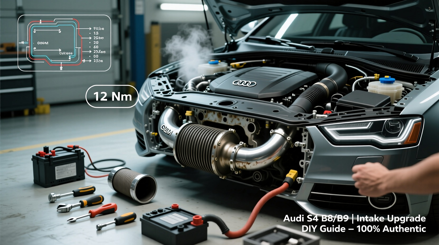 audi s4 intake install diy
