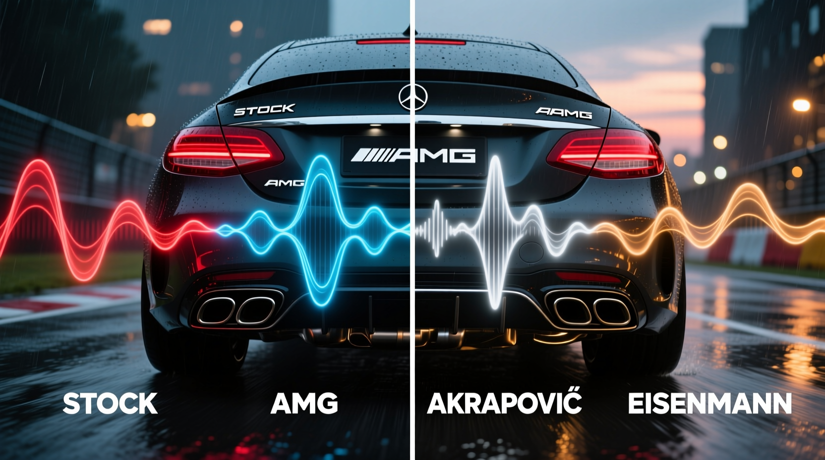 w205 c63 exhaust sound comparison