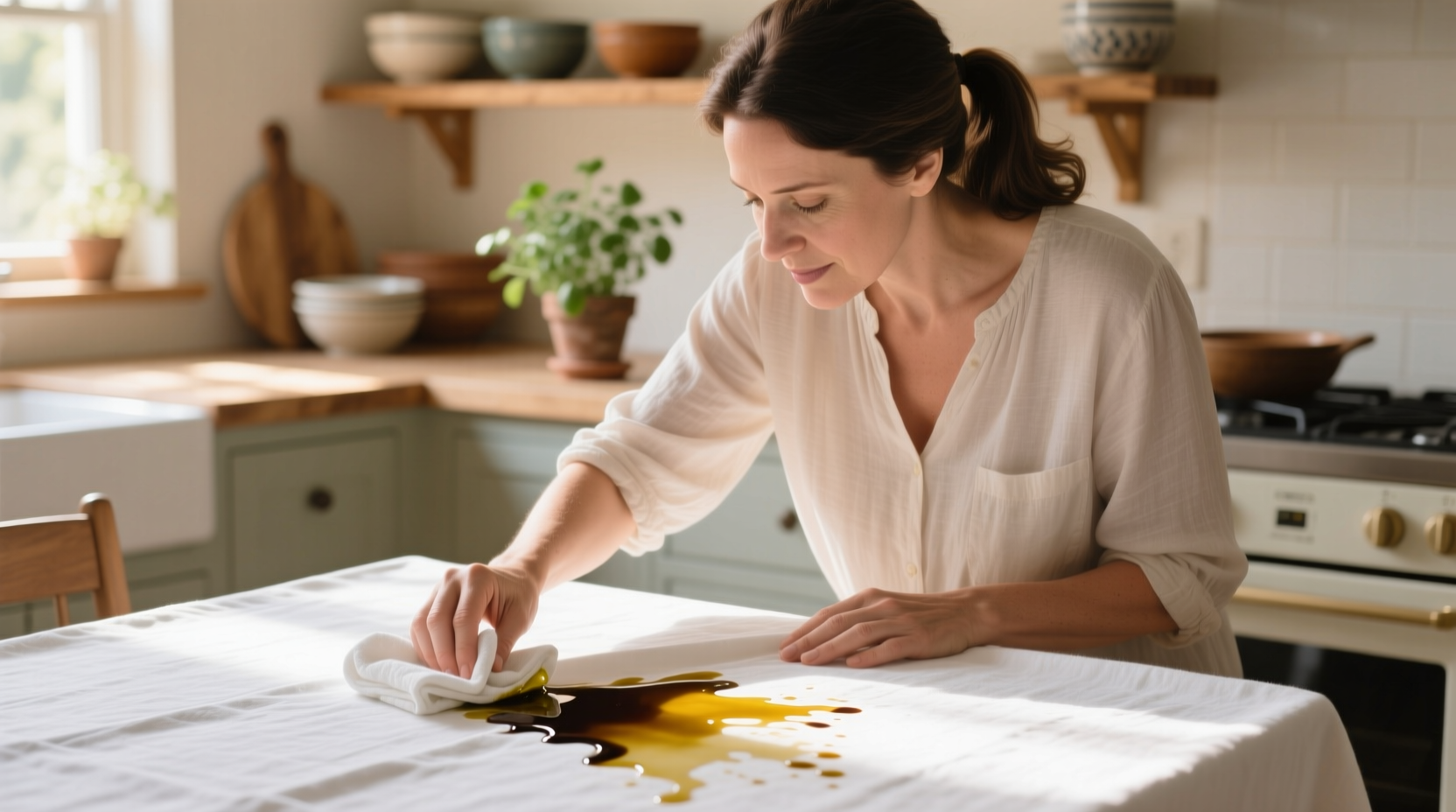 martha remove oil stain method