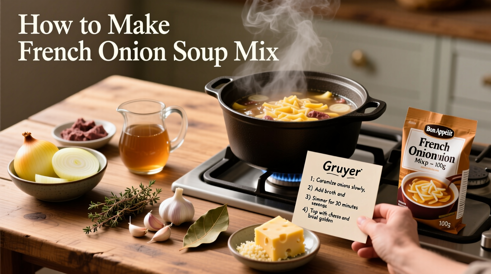How to Make French Onion Soup Mix: 5-Ingredient Recipe