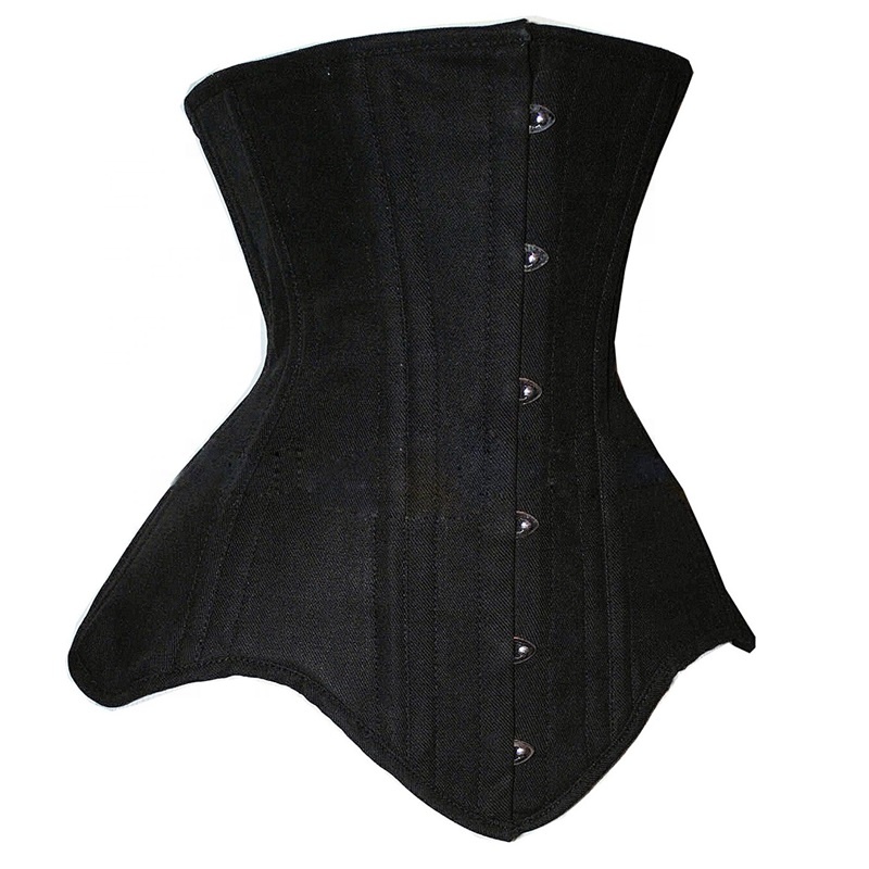 Fashionable Backless Girdle Seamless Single Collar Short Girdle Corset 18 Steel Bones Old Fashioned Corset