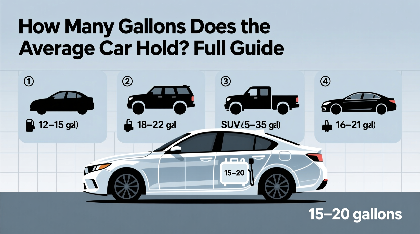 how many gallons does the average car hold