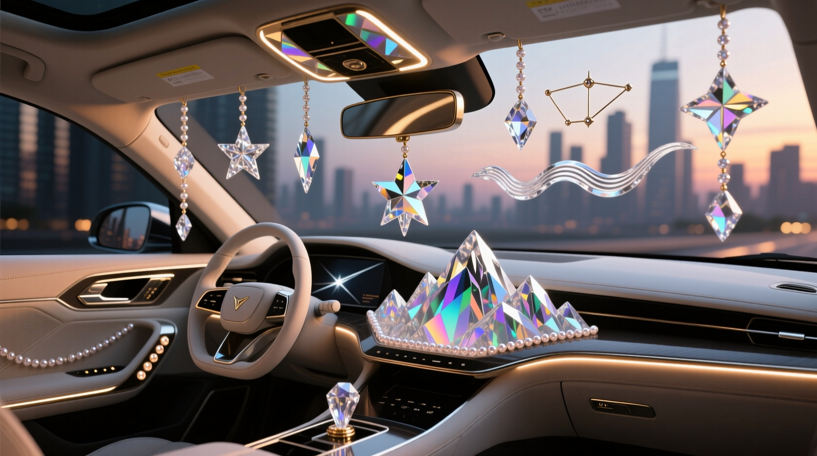 creative ways to personalize your car using unique crystal ornaments