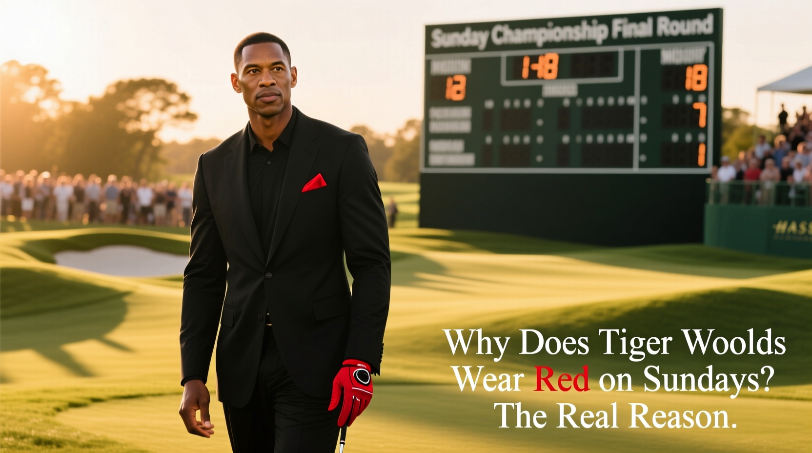 why does tiger woods wear red on sundays the real reason