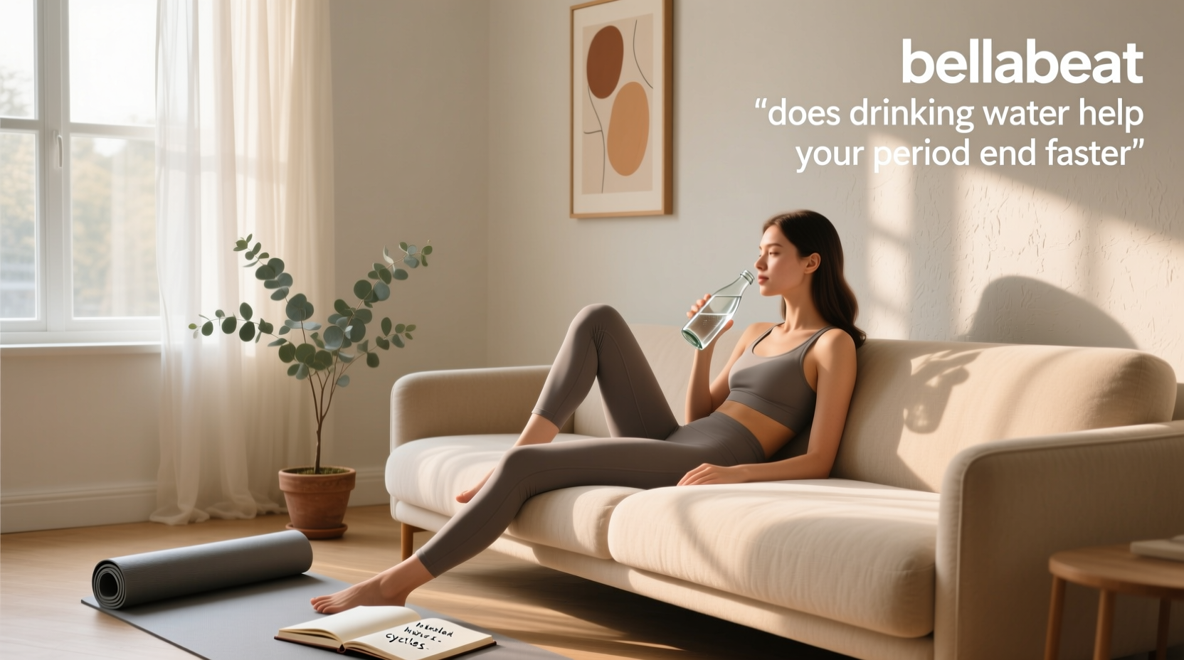 does drinking water help your period end faster 