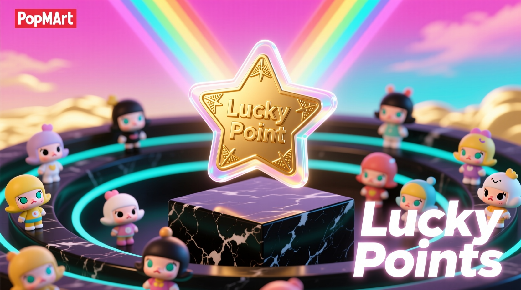 what are popmart lucky points