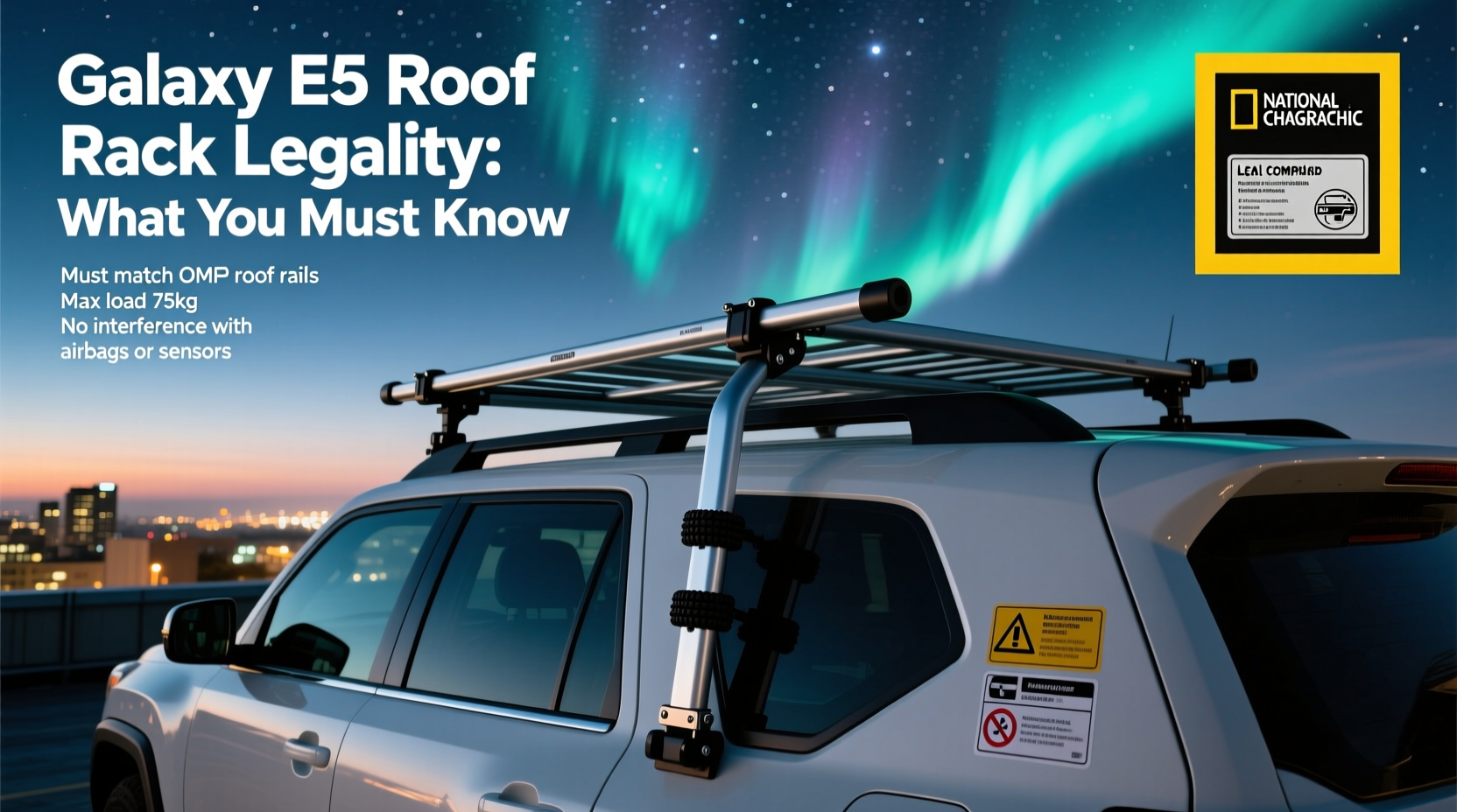 galaxy e5 roof rack legality