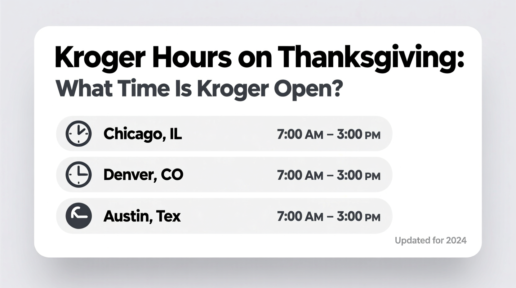 what time is kroger open on thanksgiving