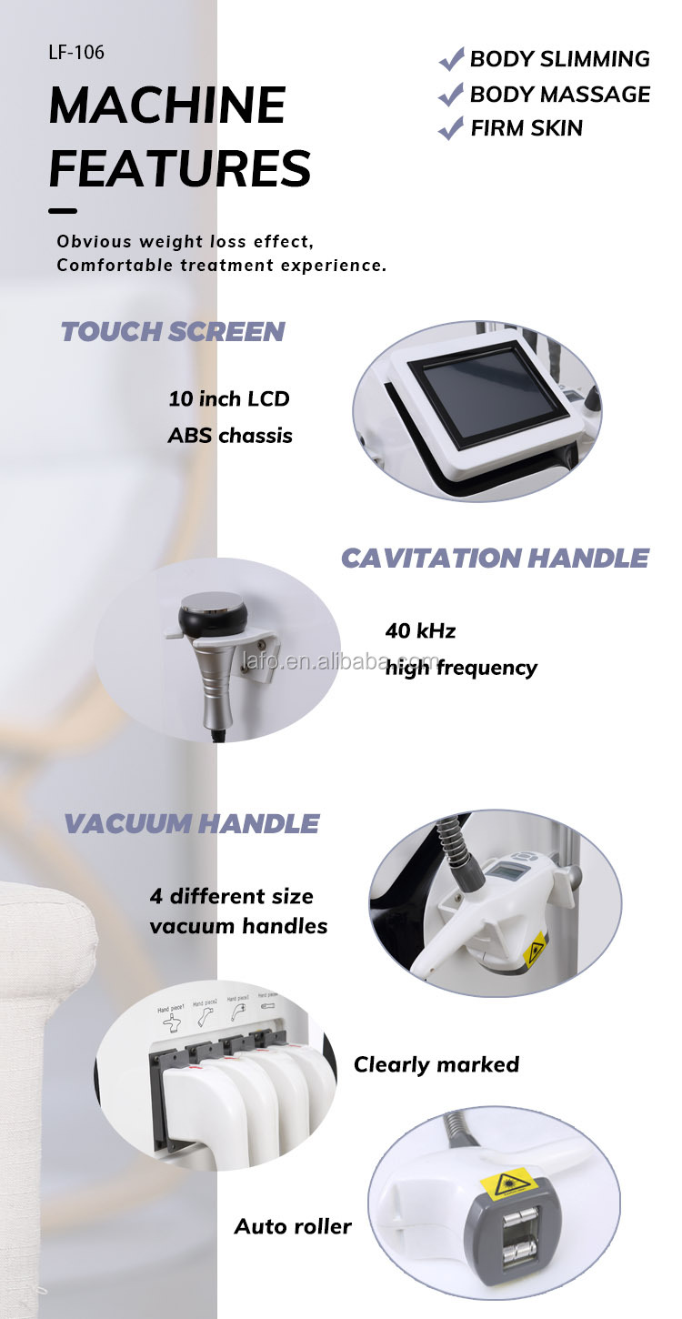5 in 1 Infrared Laser valeshape roller body slimming machine skin tighten weight loss face lifting CE approved