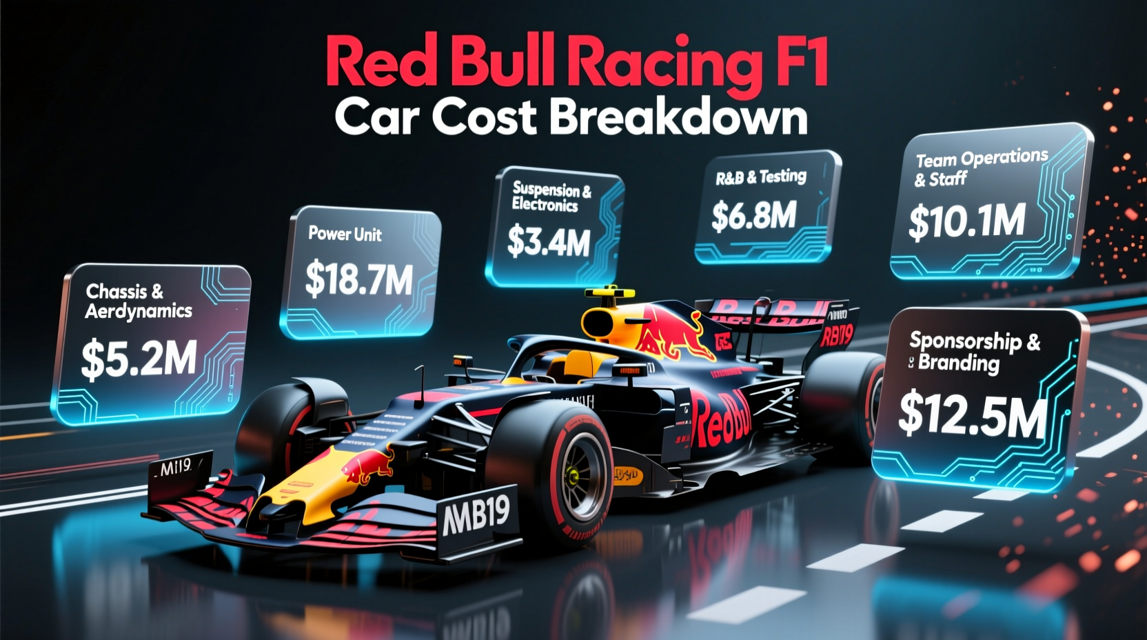 how much does a red bull f1 car cost