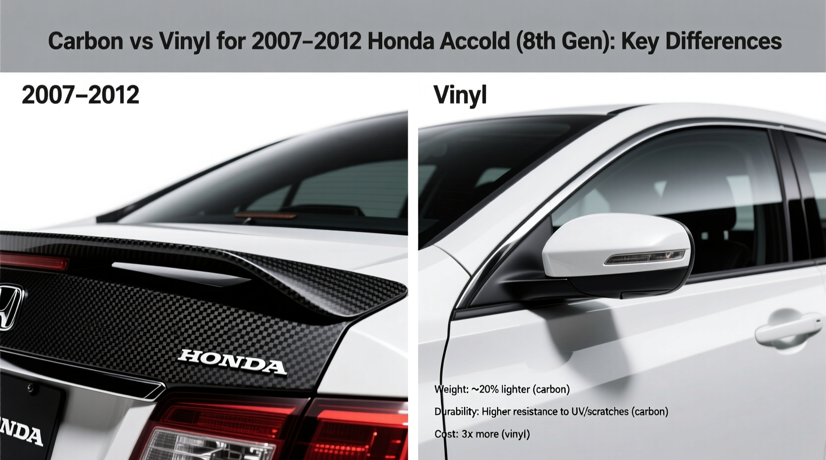 carbon vs vinyl 8th accord