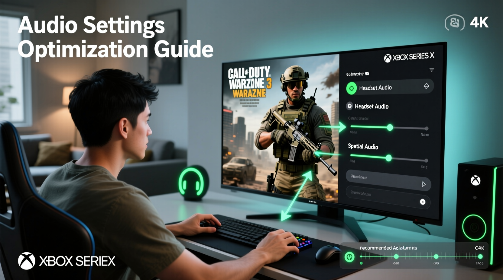 how to find the best audio settings for warzone 3 on xbox series x