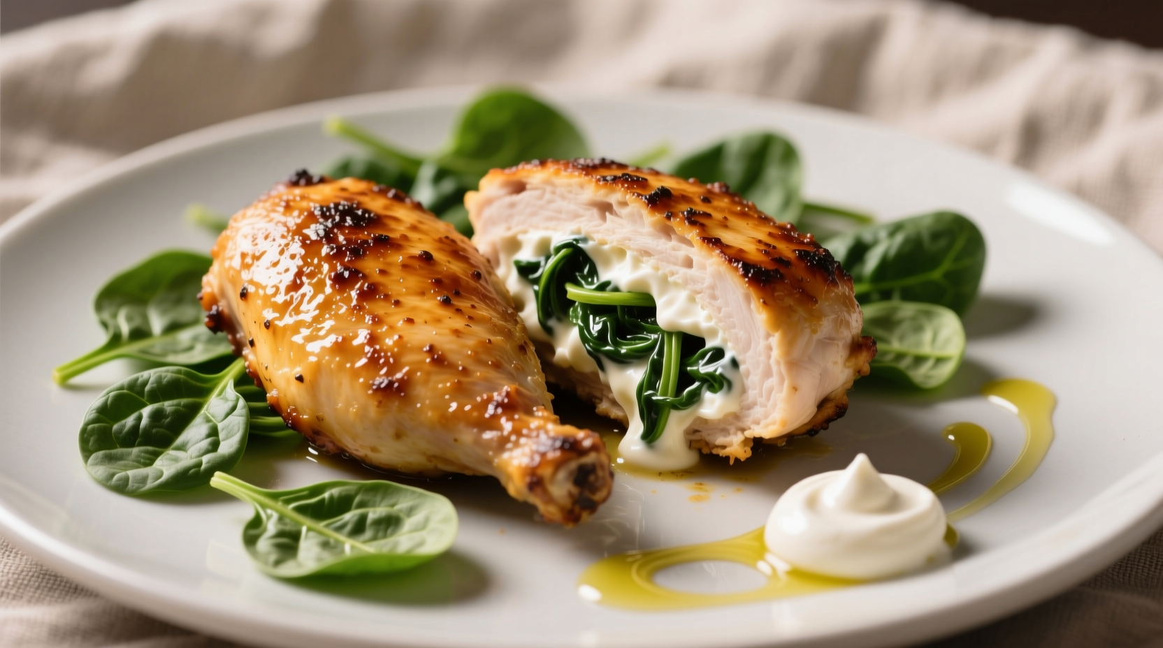 Perfect Stuffed Chicken Breast with Cream Cheese & Spinach