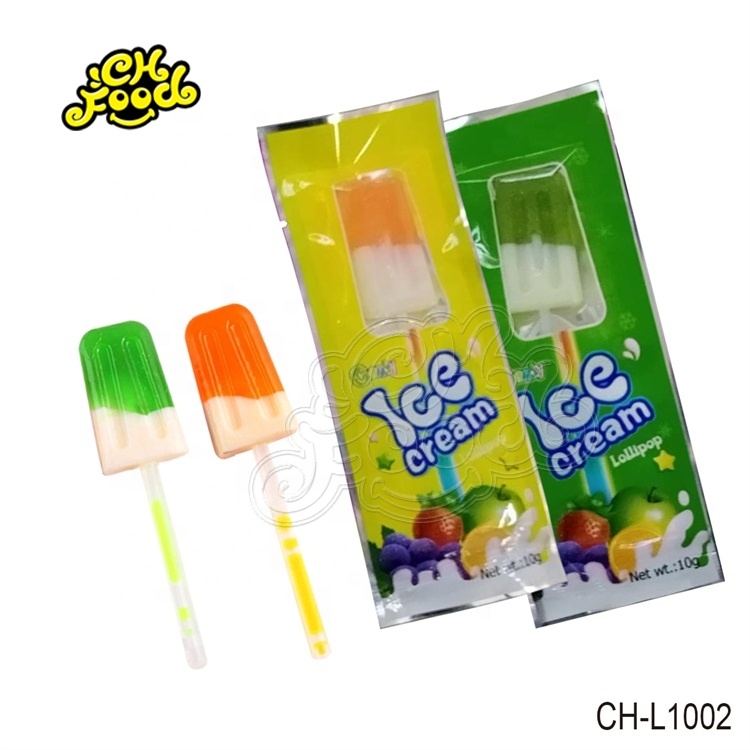 Sweet Fruity Flavor Cookie Lollipop With Glow Stick
