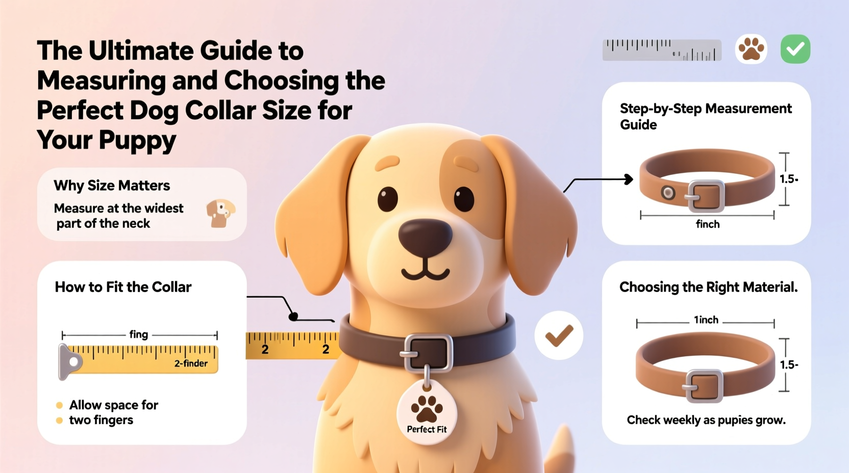 the ultimate guide to measuring and choosing the perfect dog collar size for your puppy