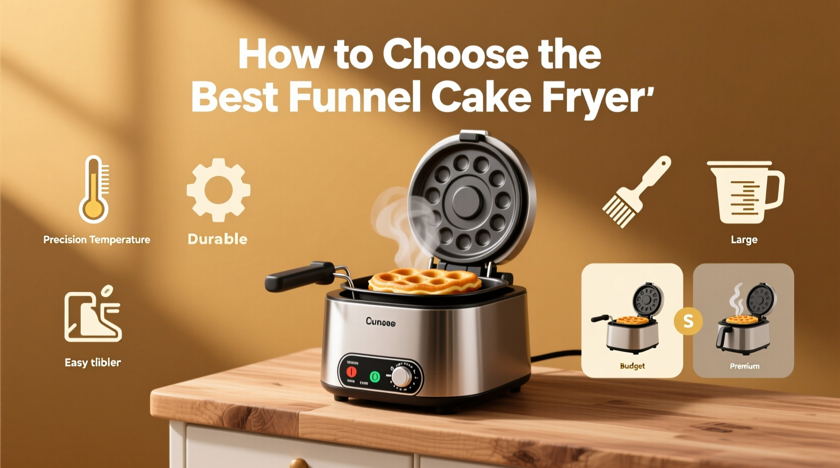 How to Choose the Best Funnel Cake Fryer: Buying Guide 2024