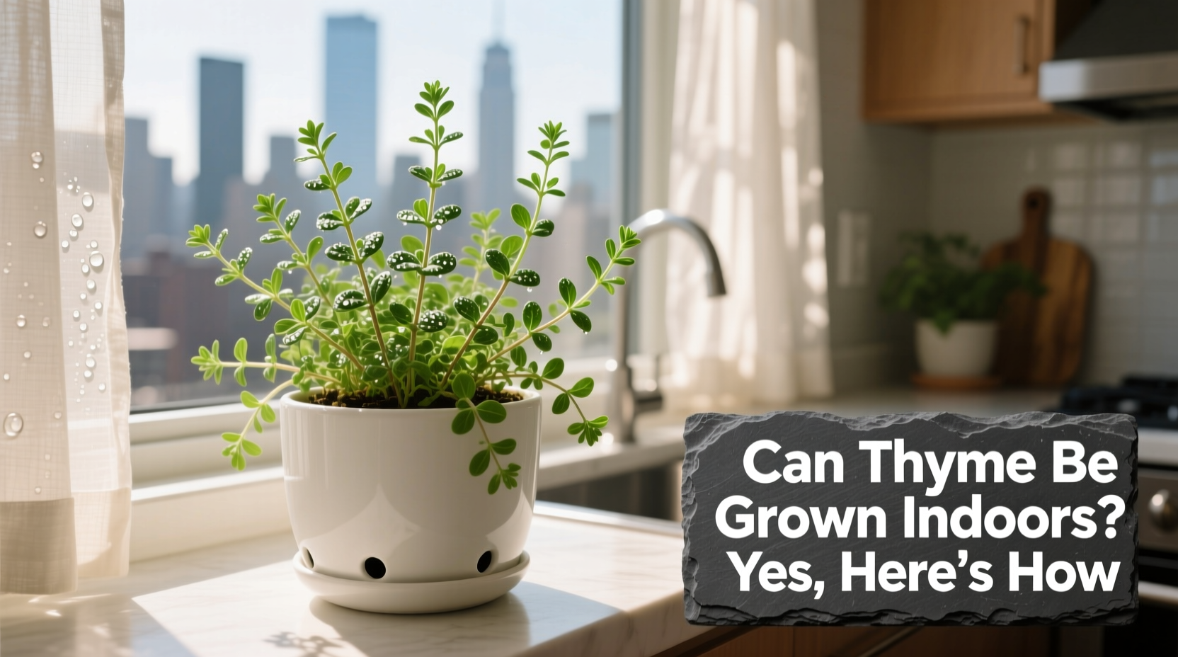 can thyme be grown indoors