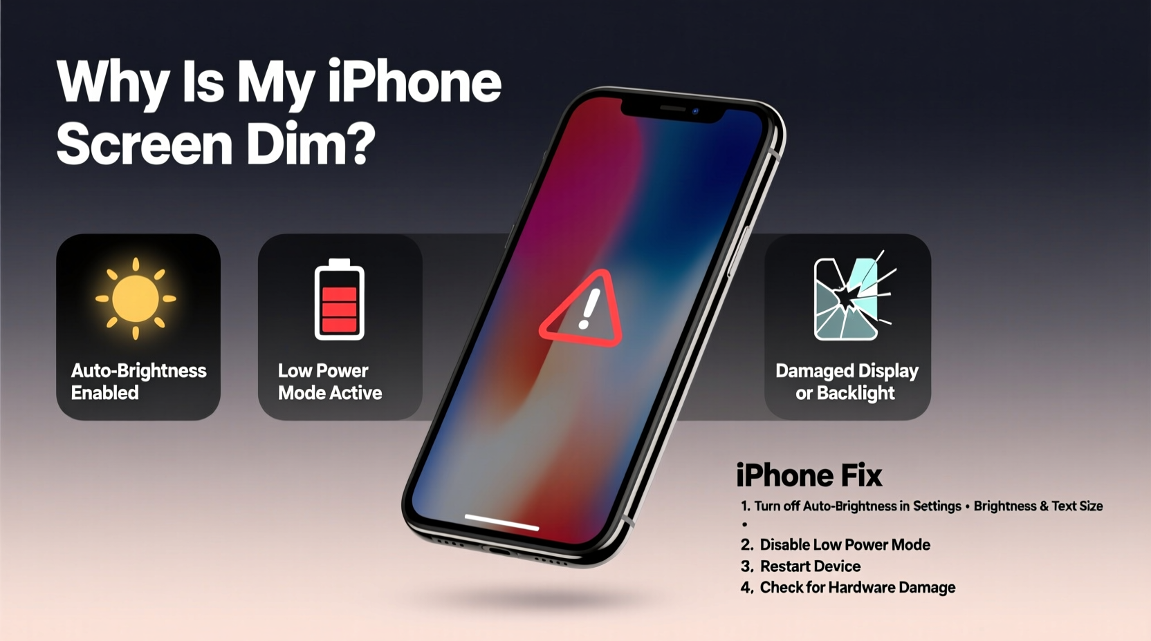 iphone screen dark reasons how to fix a dim display