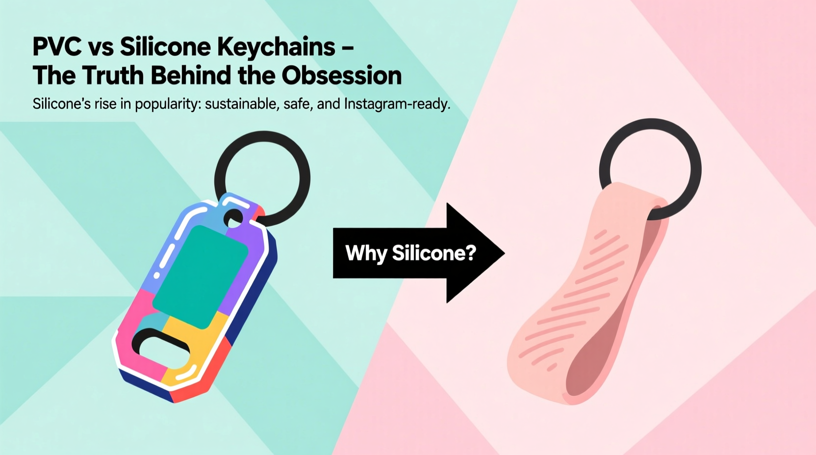 pvc vs silicone keychains why is everyone obsessed with silicone all of a sudden