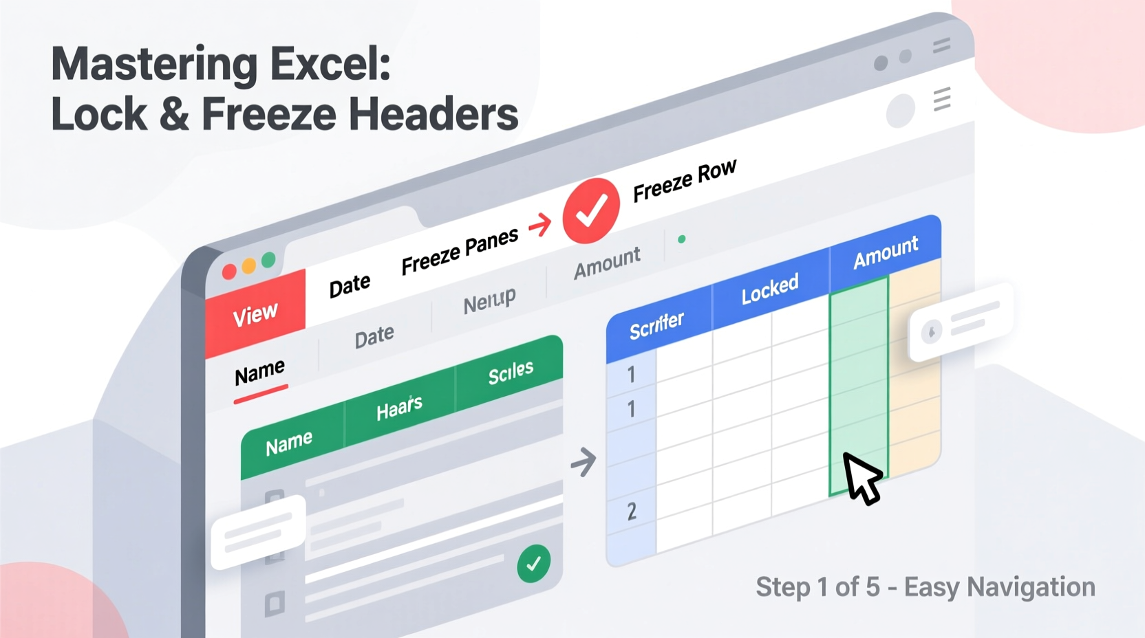 mastering excel step by step guide to locking and freezing headers for easy navigation