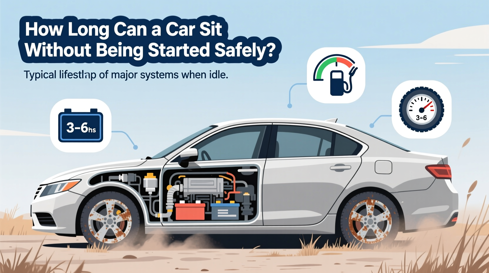 how long can a car sit without being started
