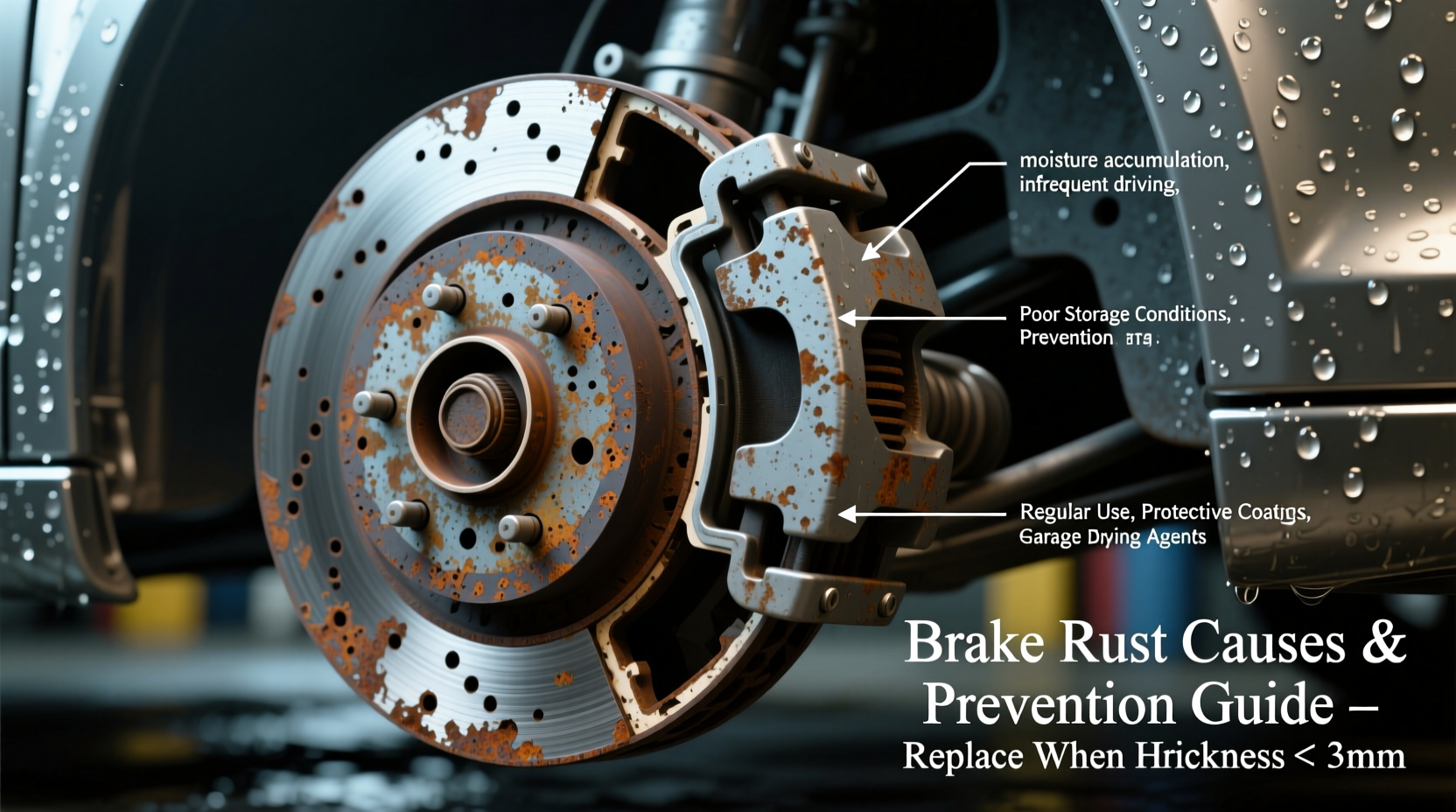 why are my brakes rusted causes prevention when to replace