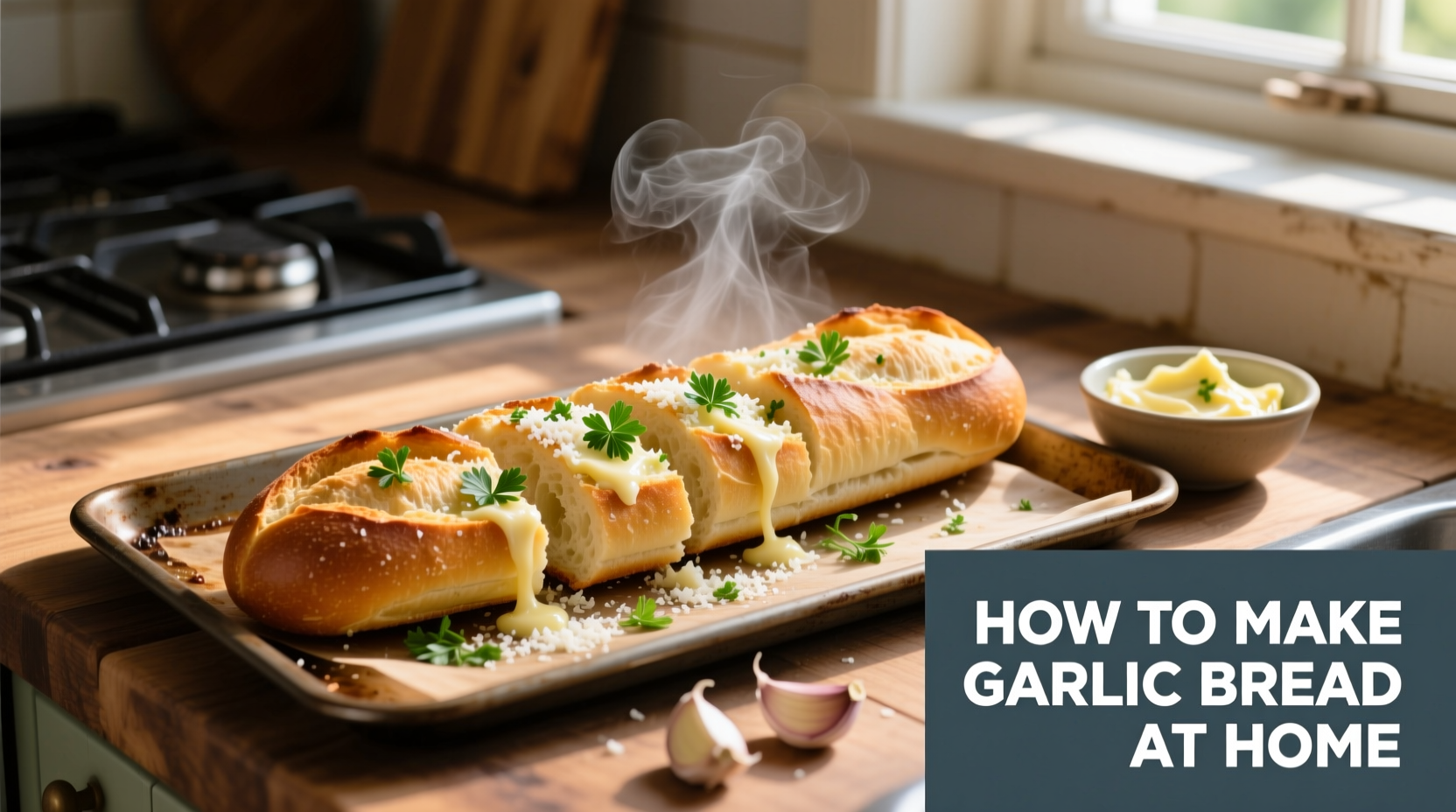 how to make garlic bread at home