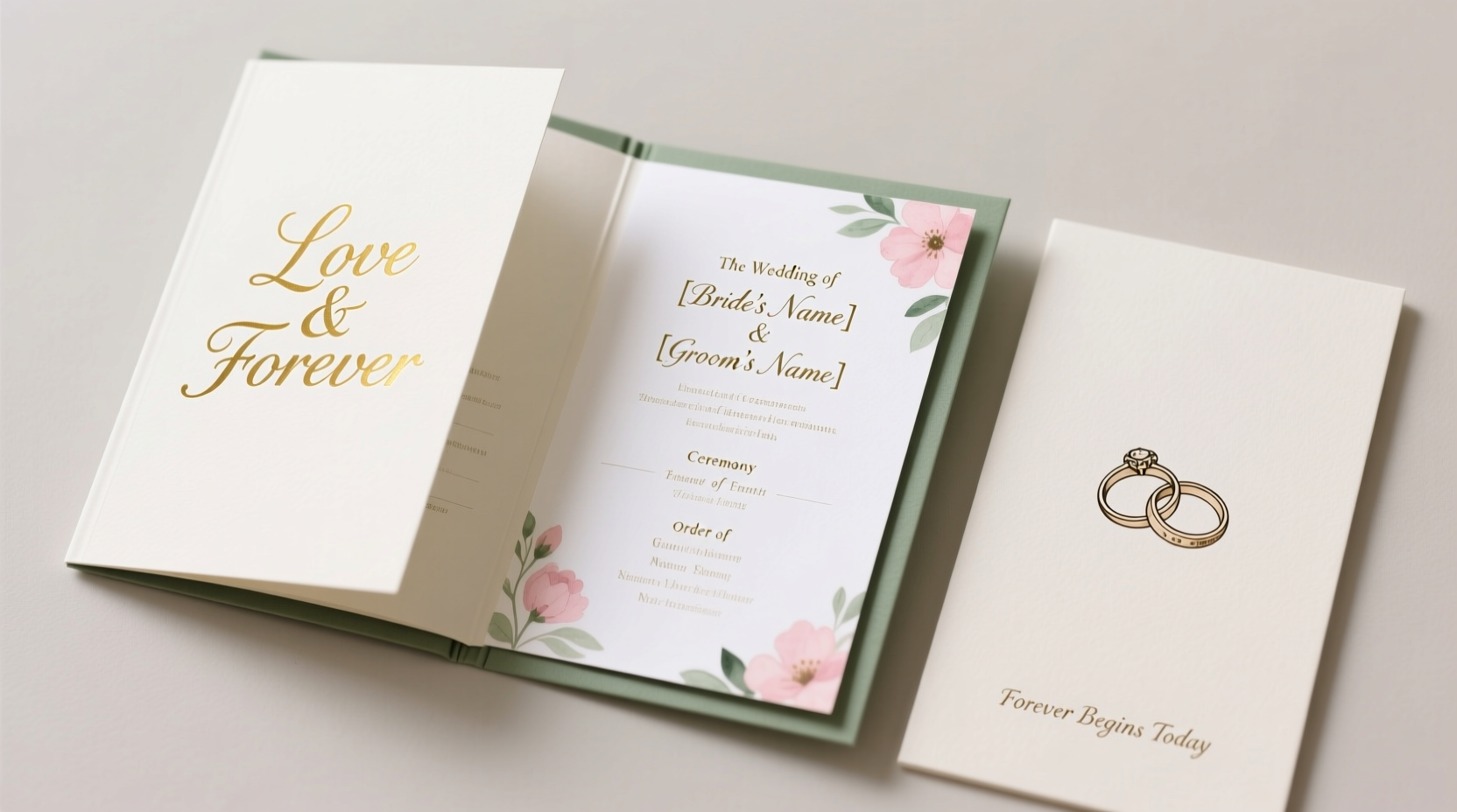 do it yourself wedding programs