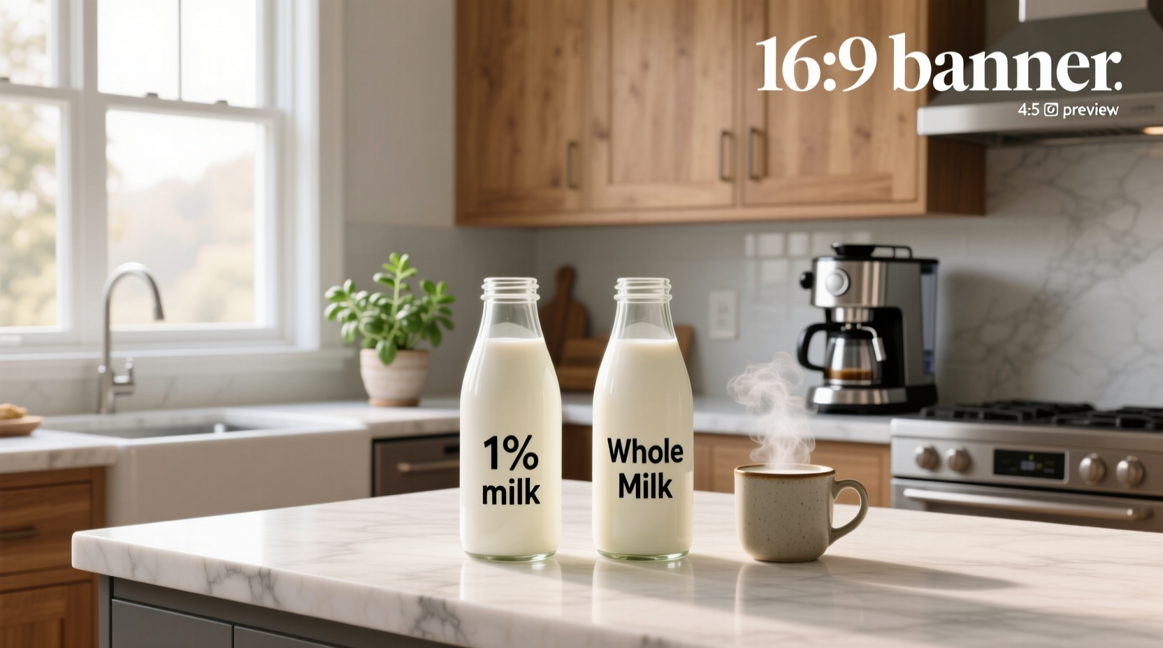 1% vs whole milk which is right for you